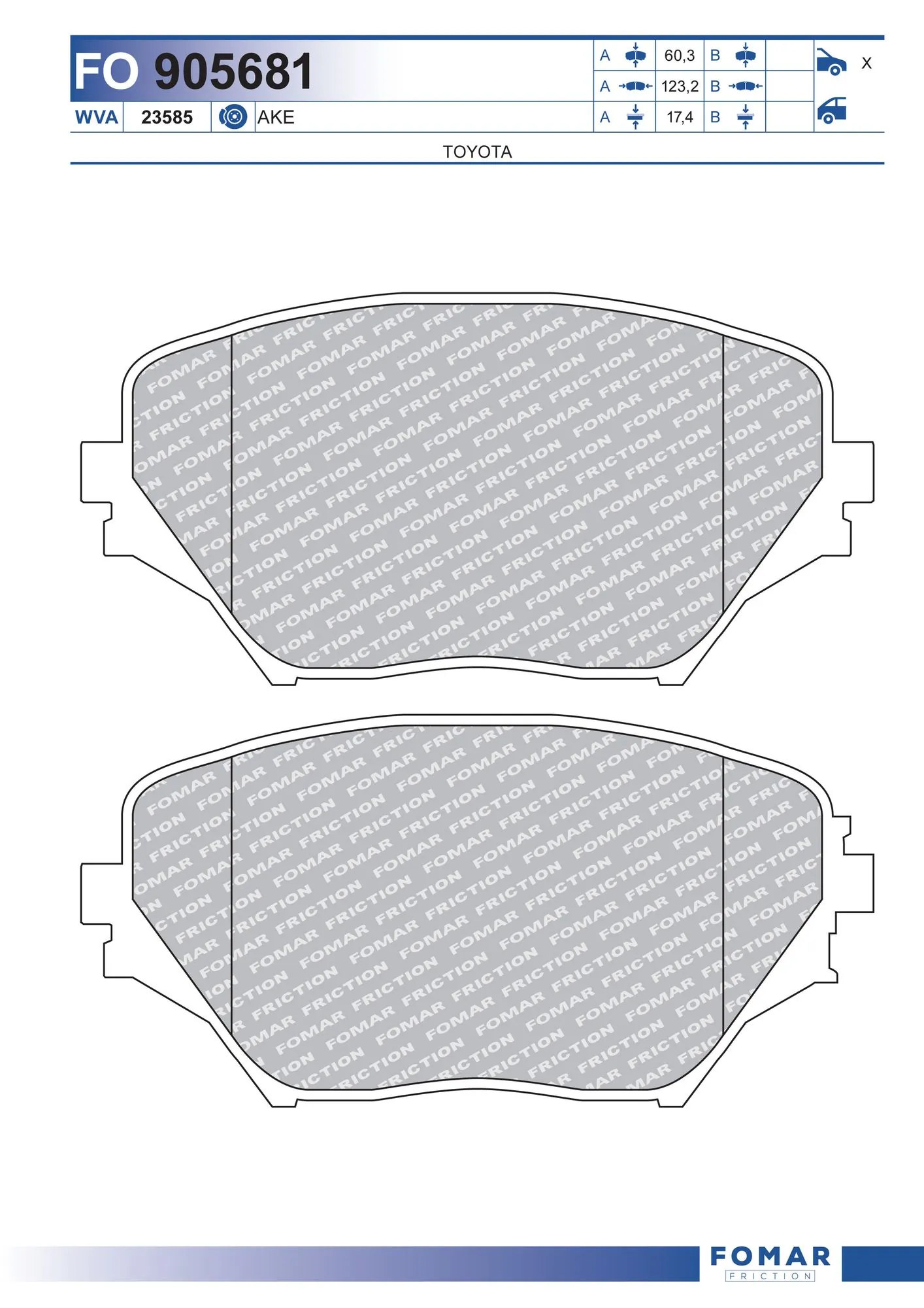 Brake Pad Set, disc brake